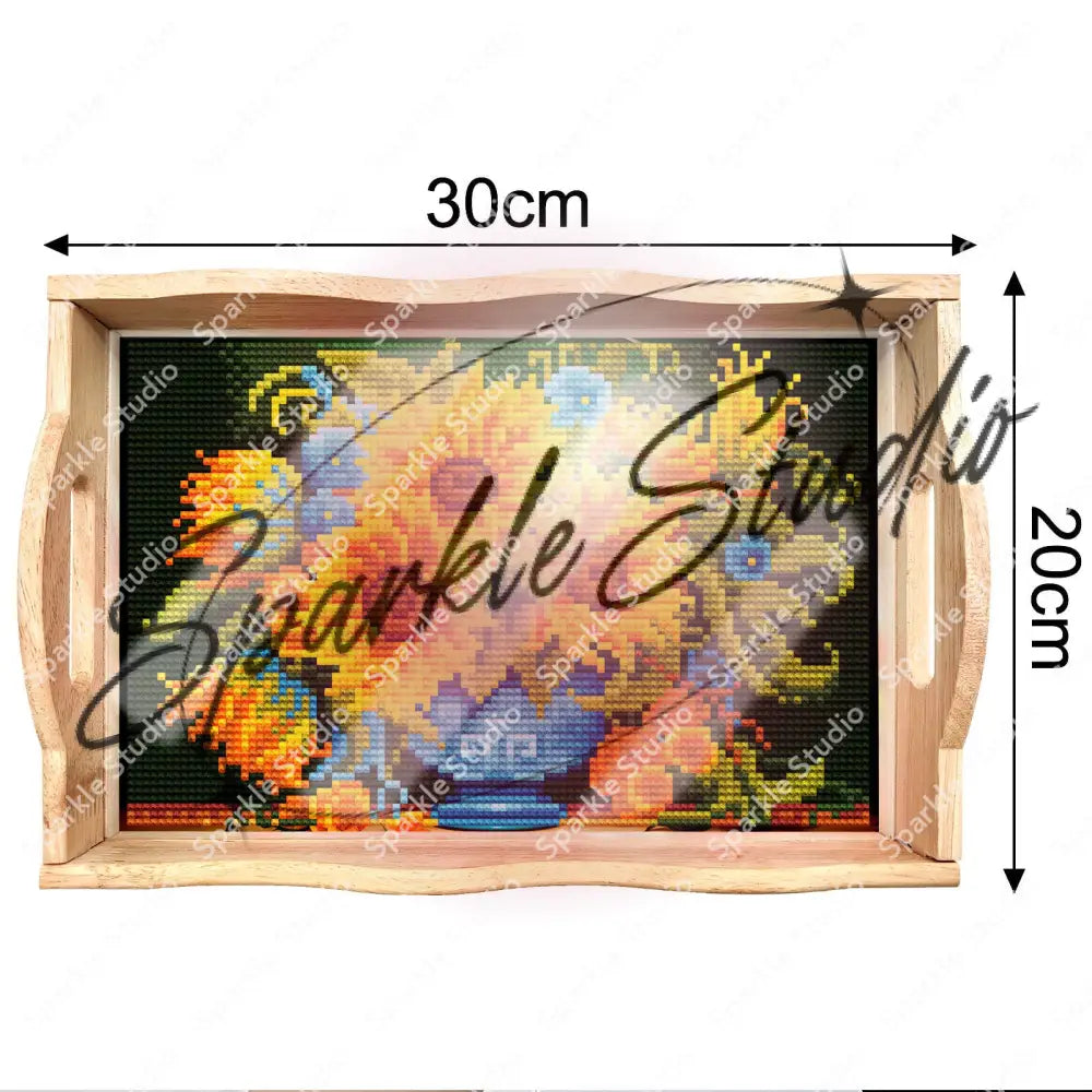 Diamond Painting Dining Tray Flowers