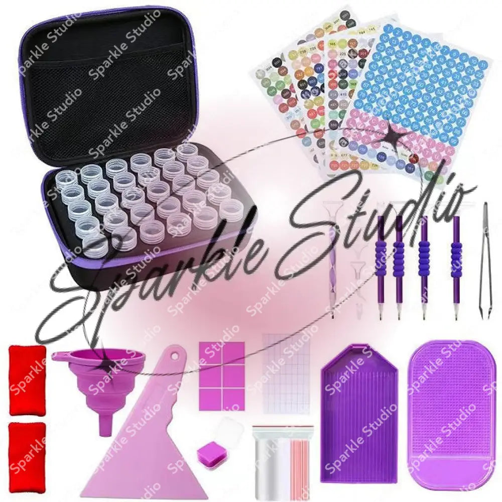 Diamond Painting Storage Box Kit Purple