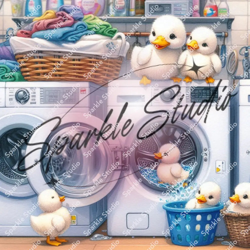 Duckling Laundry Day