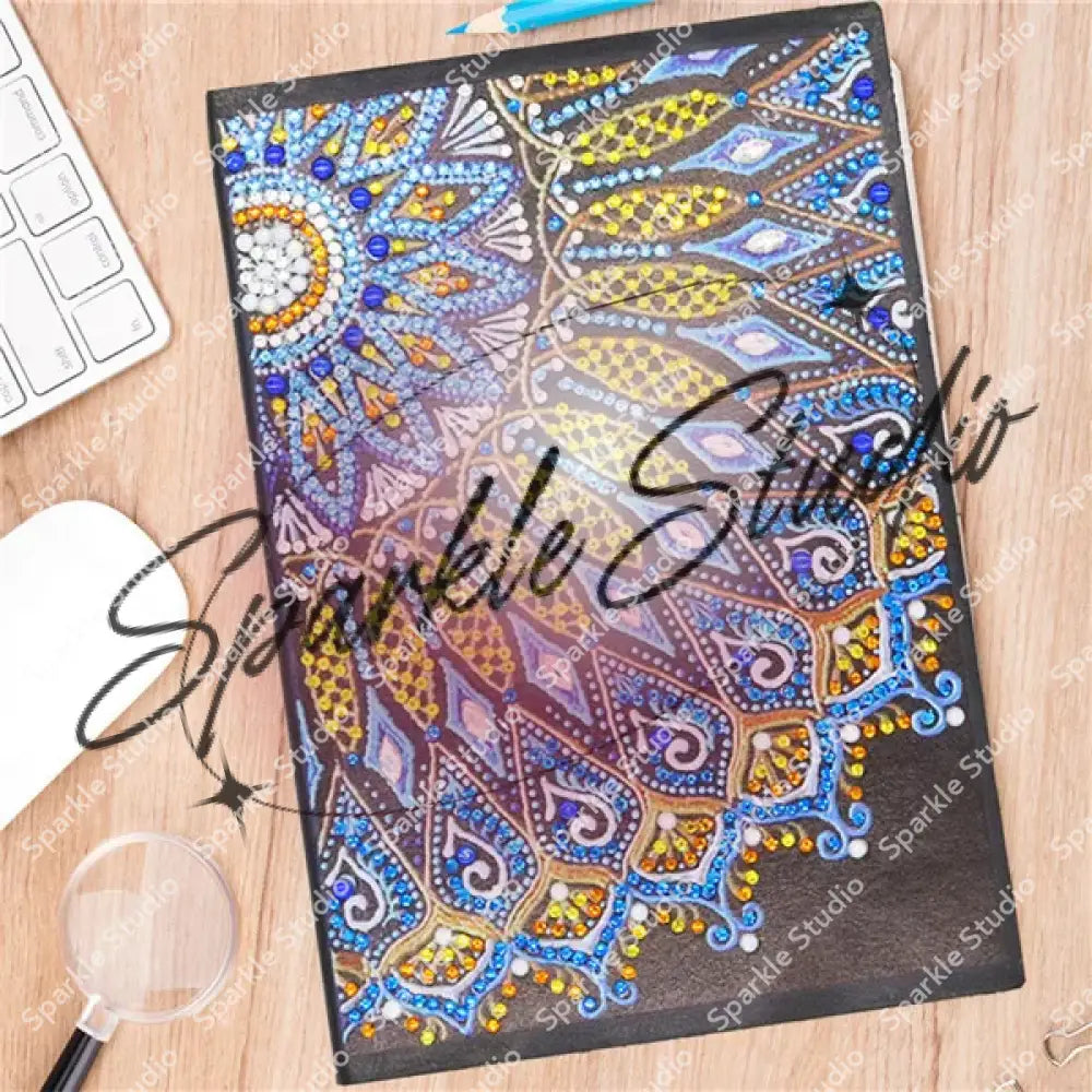 Gemstone Journals Blue And Gold Mandala