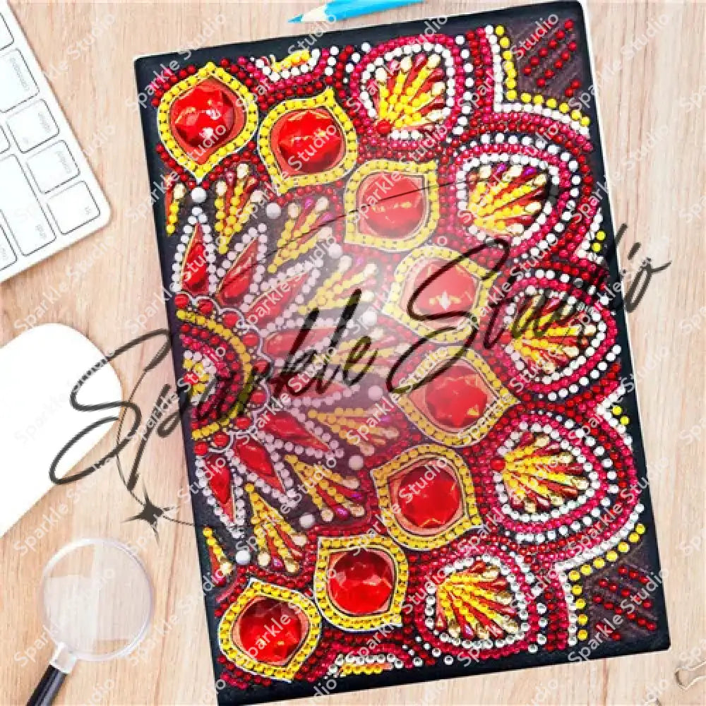 Gemstone Journals Red Stone Mandala