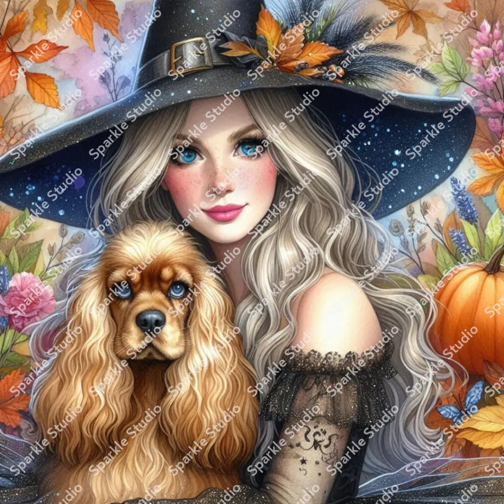 Witches & Puppies: Cocker Spaniel