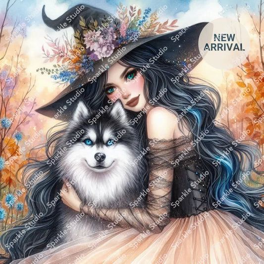 Witches & Puppies: Husky