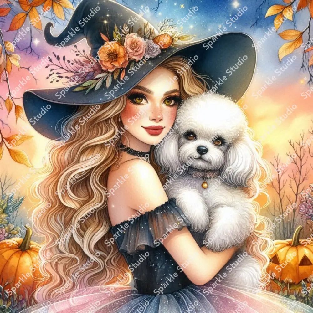 Witches & Puppies: Poodle