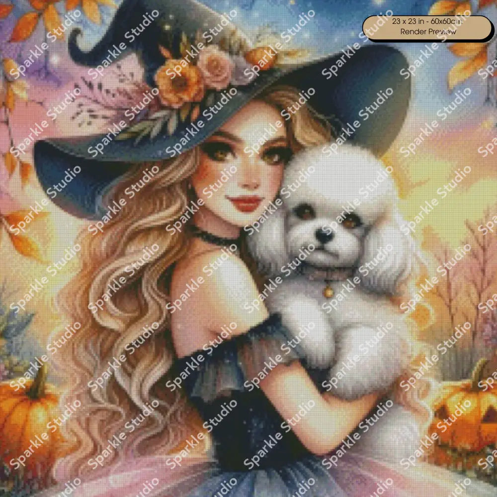 Witches & Puppies: Poodle